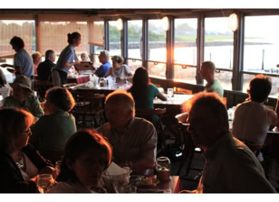 People eating in the restaurant